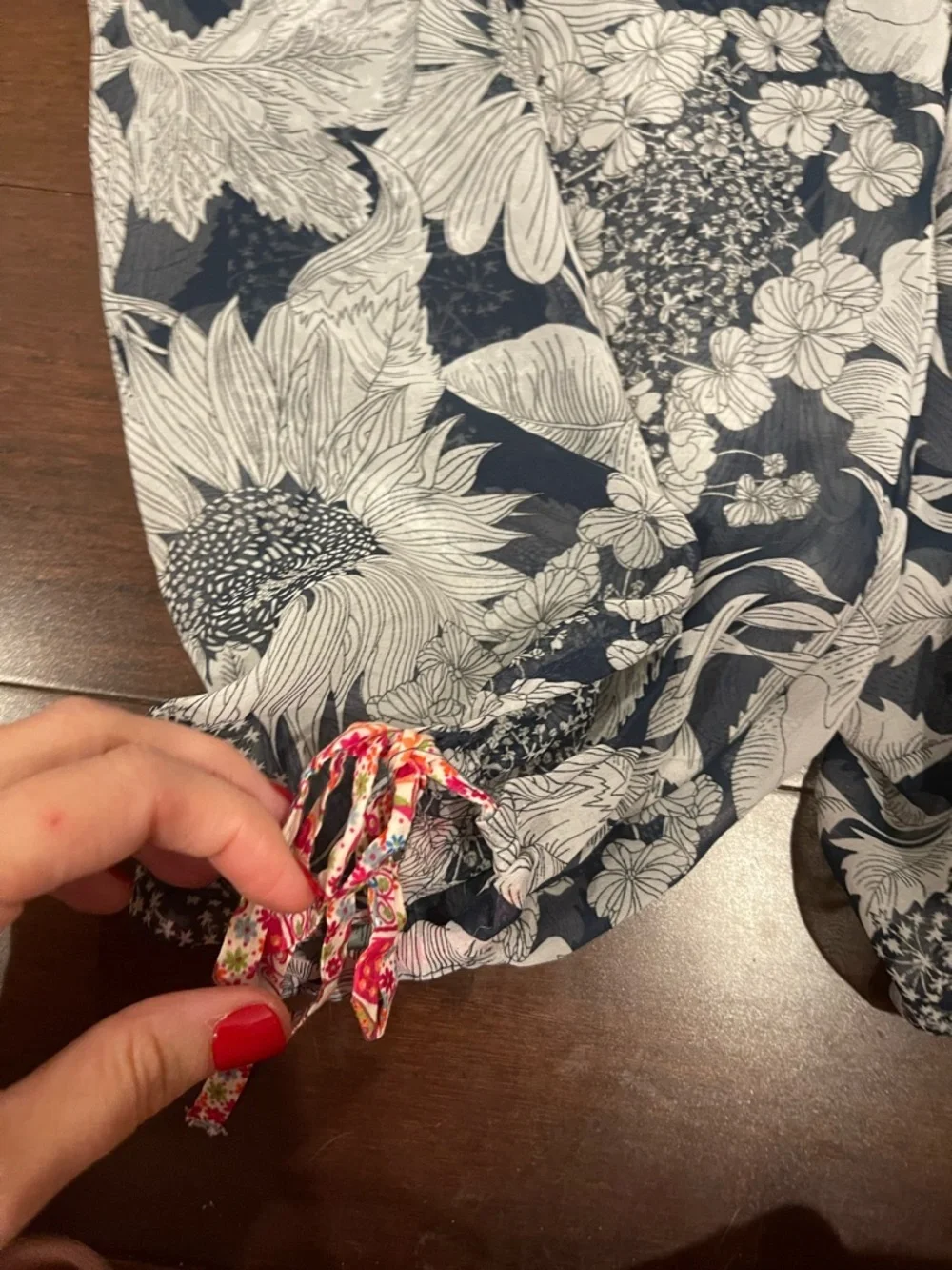 liberty x target sheer floral pajamas set medium